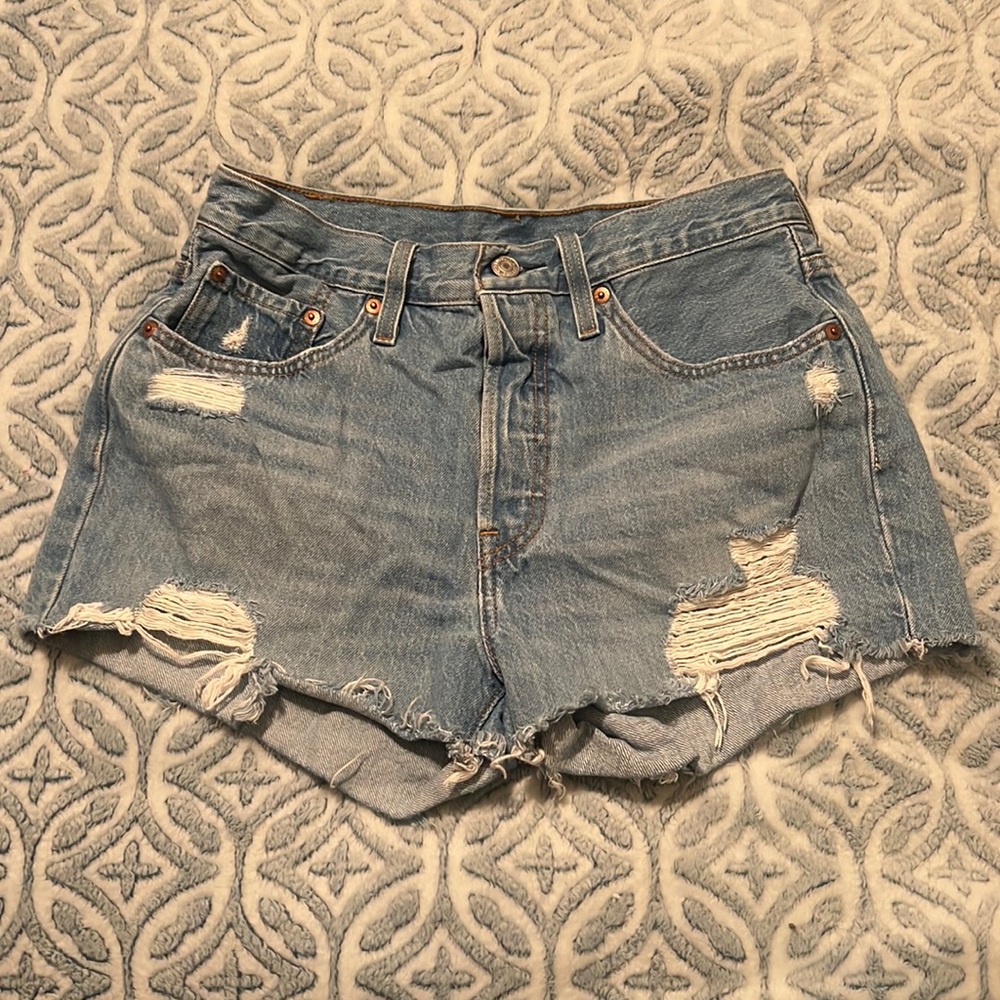 Levi’s High Waisted Denim Shorts